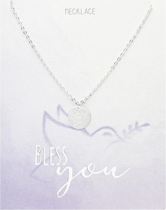 Image du produit Crystals Bracelet de cou "Bless you", tige de paix argentée