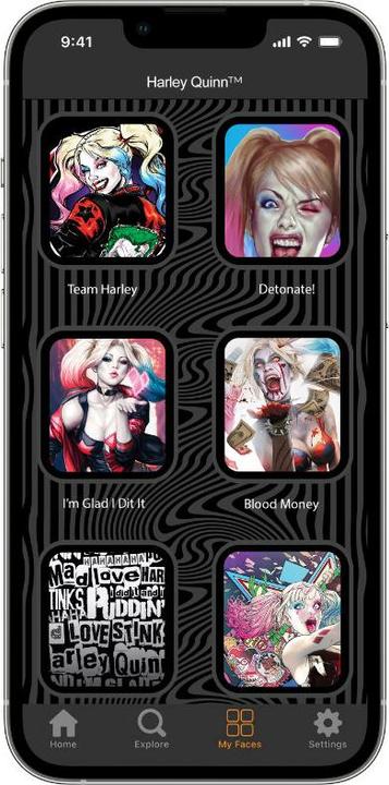 Image du produit Moby Fox Bracelet Smartwatch Harley Quinn Mad Love 22 mm (22 mm, Silicone, Acier inoxydable, Montre Apple)