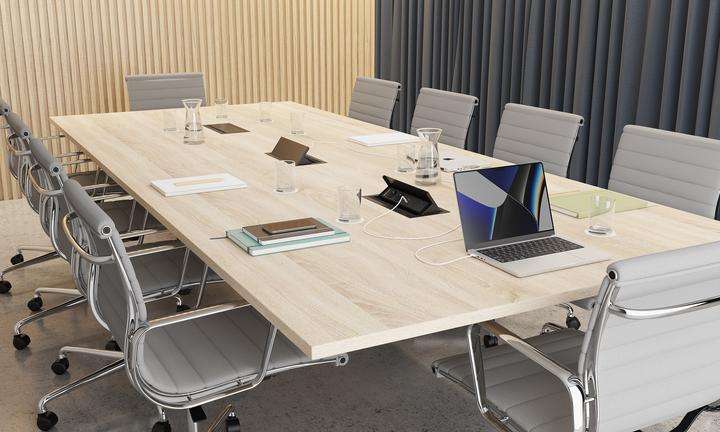 Produktbild IB Connect CUBOBOX Steckdosen. schwarz S 3-fach 1x Typ 13 1x USB-A/C 1x Leer (1 x, Typ 13, USB)