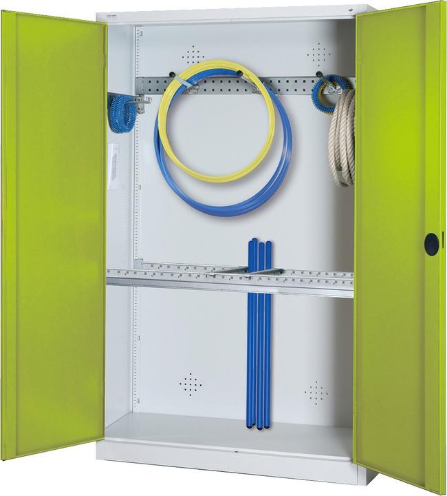 Immagine prodotto C+P Armadio modulare per attrezzature sportive con attrezzatura di base (HxLxP: 195x120x50 cm, con ante