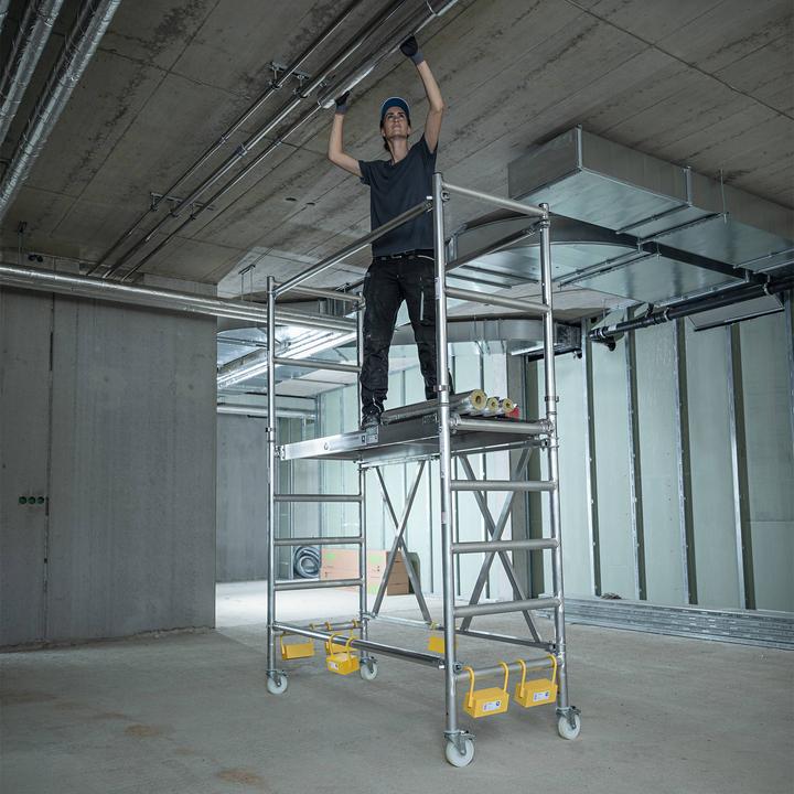 Actual product image Munk Folding scaffold with extension unit Platform height 1.54 m (Folding step, 180 cm)
