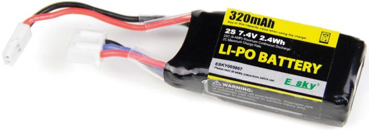 Immagine prodotto E-Sky Batteria 2S LiPo 7.4V 320mAh 25C (7.40 V, 320 mAh)