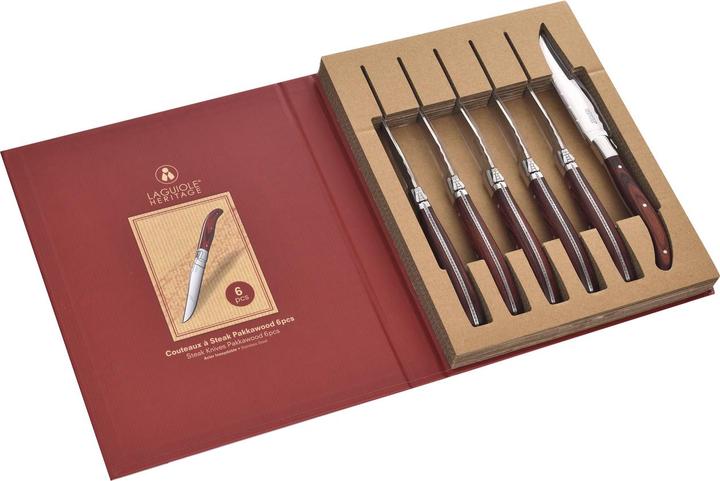 Laguiole Heritage steak knife set (6 Piece, Knife)