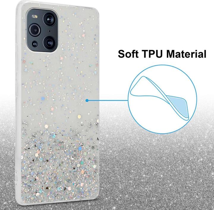 Produktbild Cadorabo TPU Hülle für Oppo FIND X3 PRO mit Glitzer (Oppo Find X3 Pro)
