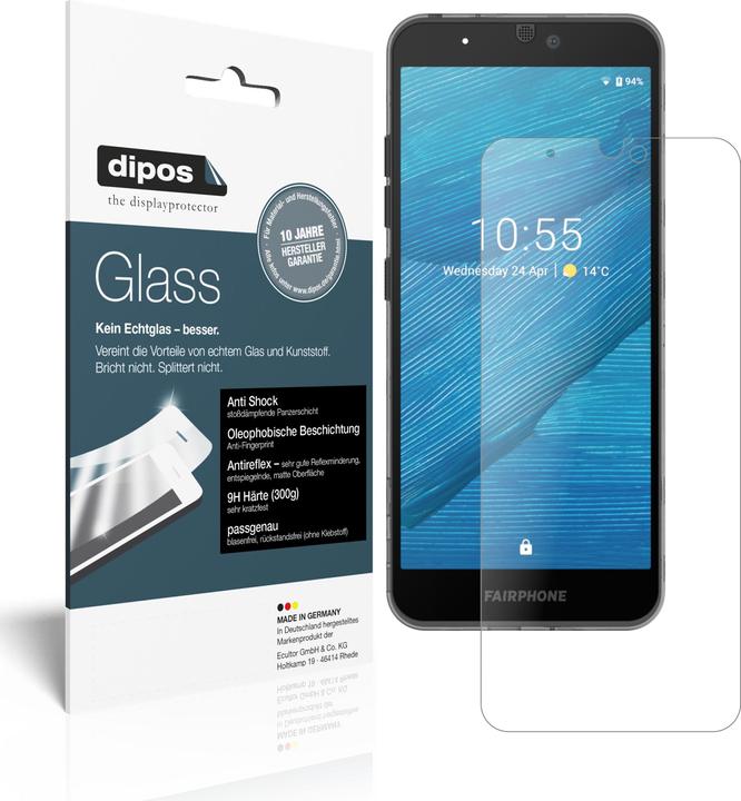 Actual product image Dipos Screen Protector Anti-Shock (2 Piece, Fairphone 3+, Fairphone 3)