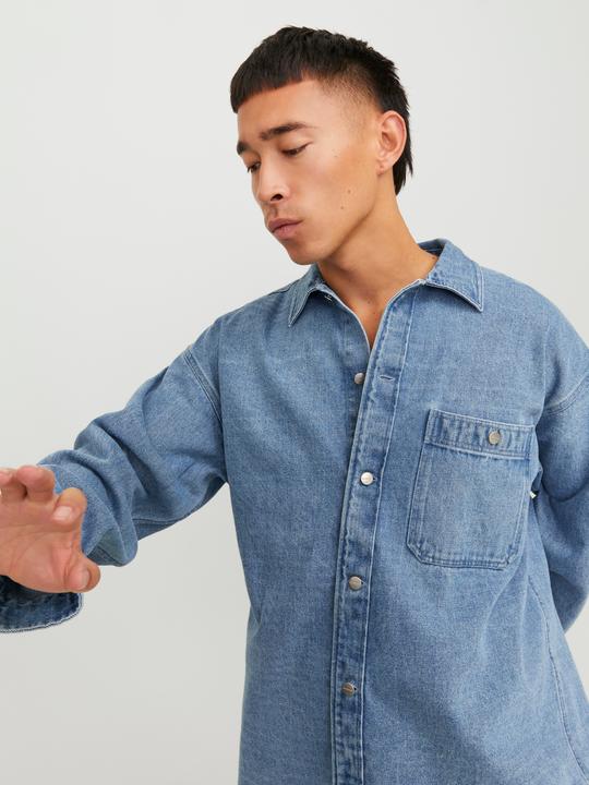 Produktbild Jack & Jones Wide Fit Jeanshemd Jeanshemd (XS)