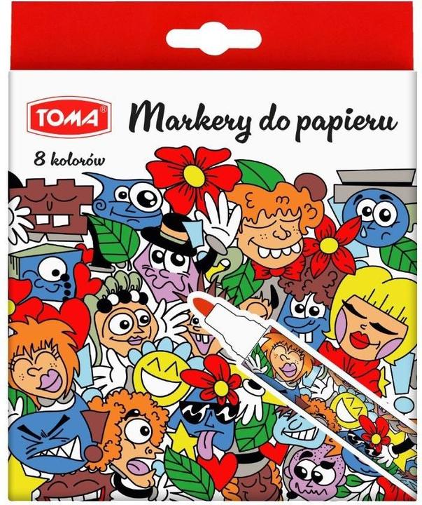Produktbild TOM Marker für Papierspitze 2, 5 mm 8 Farben TARGI (Zestaw kolorów, 2.50 mm, 1 x)