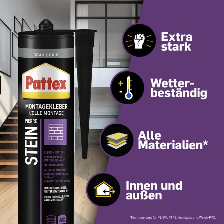 Produktbild Pattex Montagekleber Stein (420 g)