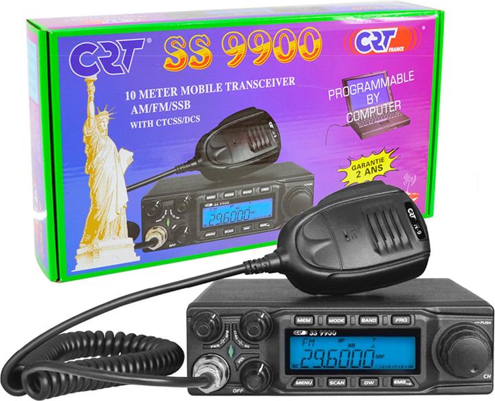 CRT Alpha Amateurfunk CRT SS 9900 CB, AM, FM, LSB, USB, 28-29,7 MHz, ASQ, DTMF, Roger Beep, 12 V, CTCSS, DCS