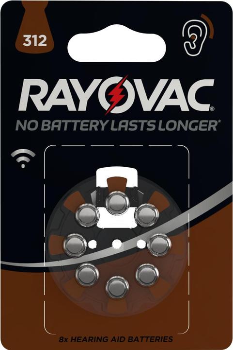 Rayovac Acoustic 312 (8 pcs., A312, 180 mAh)
