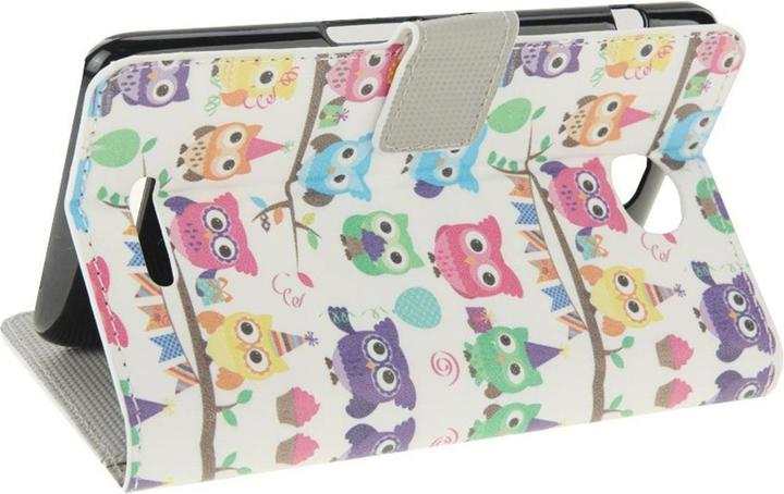Produktbild König Design Handyhülle Tasche für Handy Sony Xperia E4 Bunte Eulen Party (Sony Xperia E4)