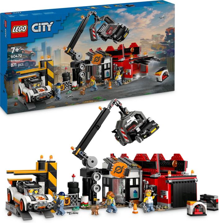 Immagine prodotto LEGO Schrottplatz mit Autos (60472, LEGO City)
