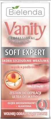 Produktbild Bielenda Vanity Professional Soft Expert Face Depilation Kit Ultra Delicate Cream 15Ml + Compress (15 ml)