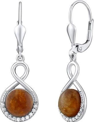 Silvego Silver earrings with natural Garnet Hesonite JST14710GRE (925 Sterling Silber)