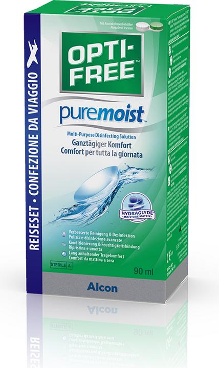 Actual product image Opti Free PureMoist, contact lens solution, 90 ml (All in One solution, 90 ml)