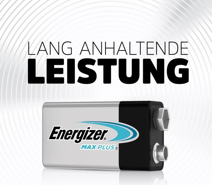 Actual product image Energizer Max Plus Alkaline (1 pcs., 9V Block, 600 mAh)