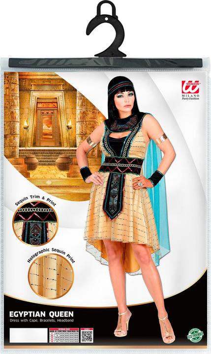 Produktbild Widmann ÄGYPTISCHE HERRSCHERIN (Kleid mit Umhang, Armstulpen, Stirnband), XL (XL)