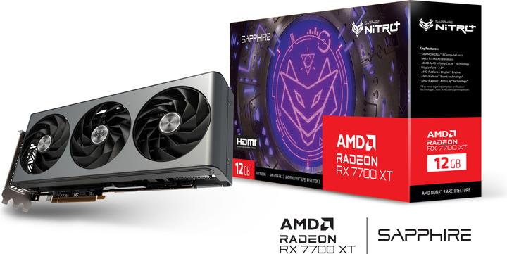 Actual product image Sapphire Nitro+ RX 7700XT (12 GB)