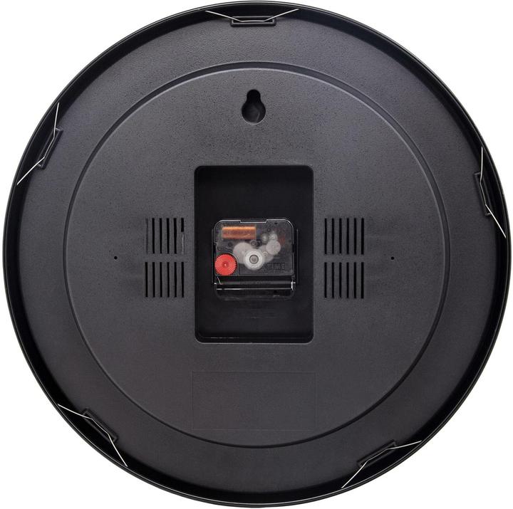 Actual product image Nextime Wall clock Station Ø 35 cm, black, shape: Round (35 cm)