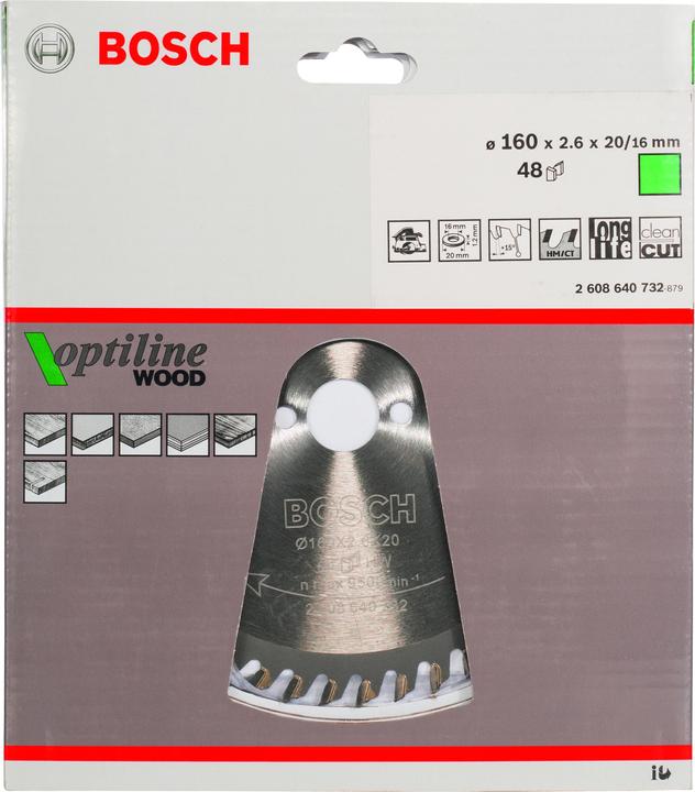 Produktbild Bosch Professional Zubehör PRO Wood Kreissägeblatt, 160 x 2.6 x 20 mm