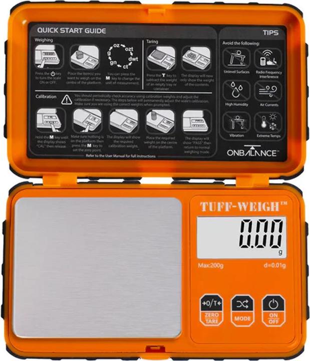 Image du produit OnBalance On Balance Tuff Wiegh Pocket Scale 200 x 0.01g Orange