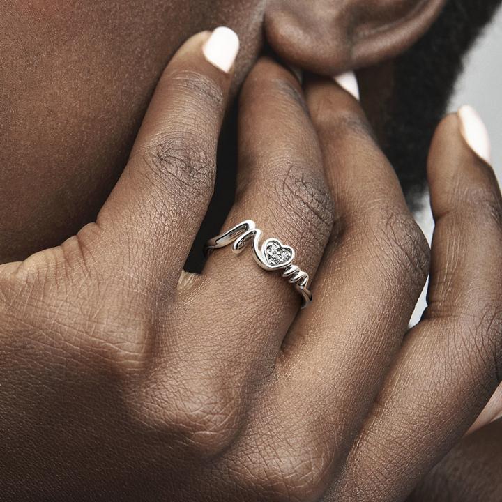 Immagine prodotto Pandora Anello con cuore pavé della mamma (52, 925 Argento)