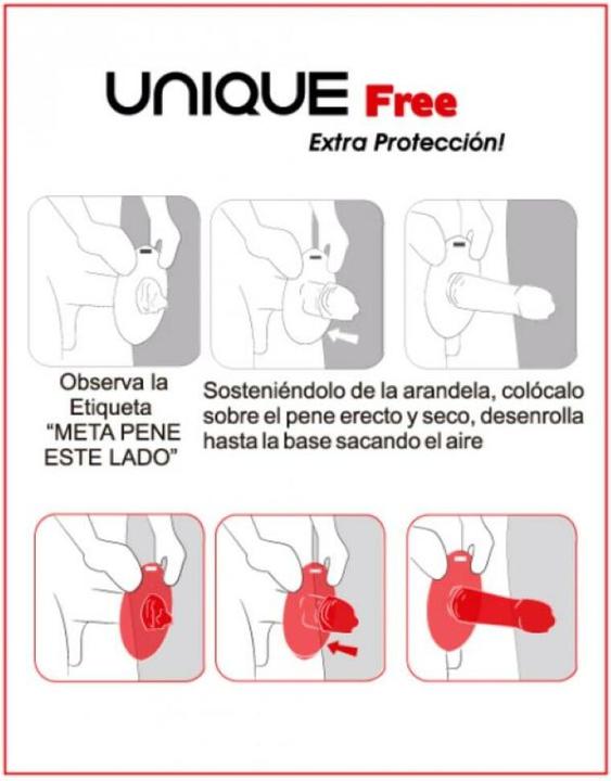 Actual product image Uniq Free Latex Free Condoms With Protection Ring 3 Units (3 pcs.)