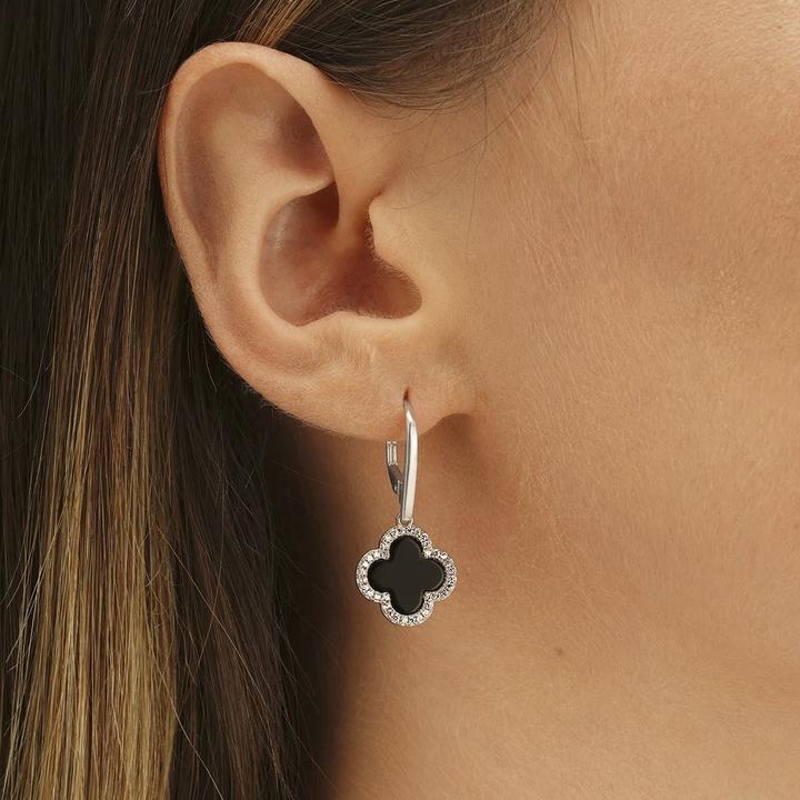 Produktbild Charles Garnier Ohrringe aus Silber, schwarzem Achat, Zirkonoxid (Silber)