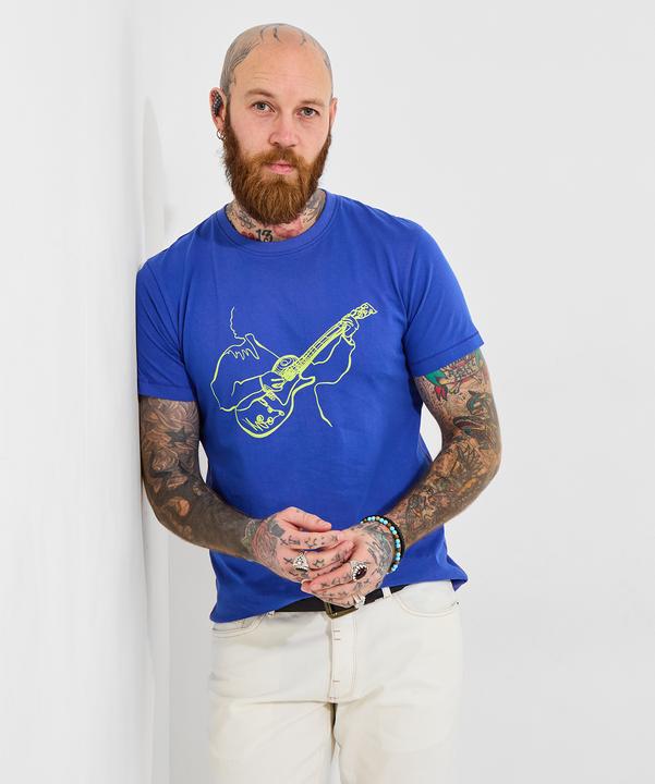 Immagine prodotto Joe Browns Guitar Sketch Graphic Acid Wash Short Sleeve T-Shirt (XL)