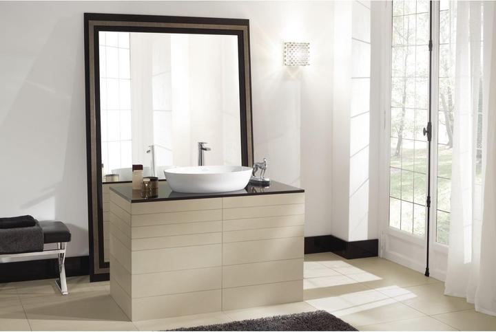 Produktbild Villeroy & Boch Aufsatzwaschbecken Artis 61 cm oval weiss/coal black 419861BCT8 (410 mm, 610 mm)