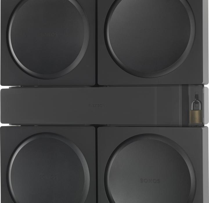 Image du produit Flexson Support mural pour 4x Sonos Connect:AMP (1 pièce, Installation murale)