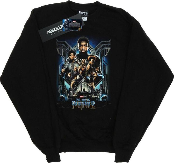 Black Panther Film Poster Baumwolle Sweatshirt