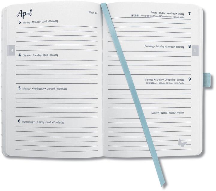 Produktbild Jolie Agenda Flair 2025 J5112 1W/2S sky blue ML A6 (A6, Deutsch)