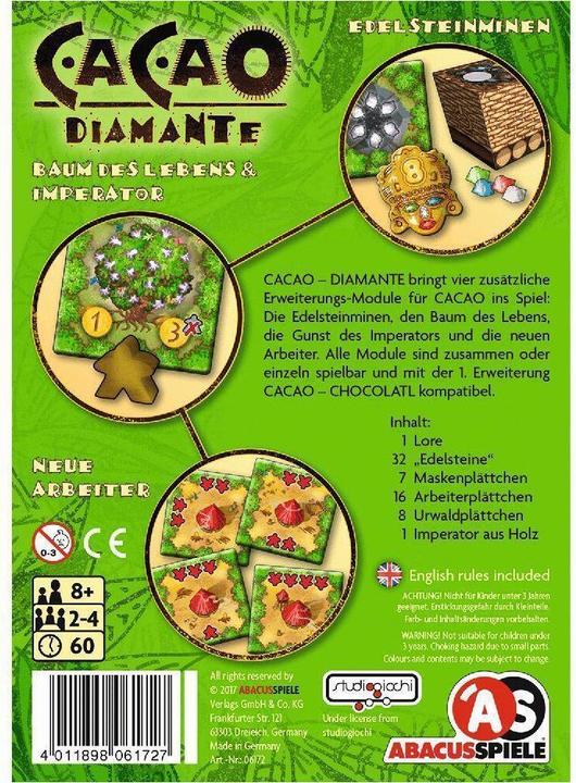 Actual product image Abacus Cacao - Diamante 2nd expansion (German)