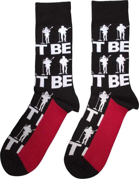 Actual product image The Beatles Unisex Adult Let It Be Repeat Silhouettes Socks (40.5 - 45.5)