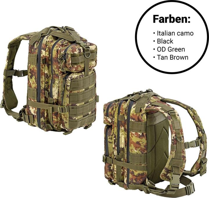 Produktbild Defcon 5 Tactical Backpack (Schwarz) - Militär-Rucksack (35 l)