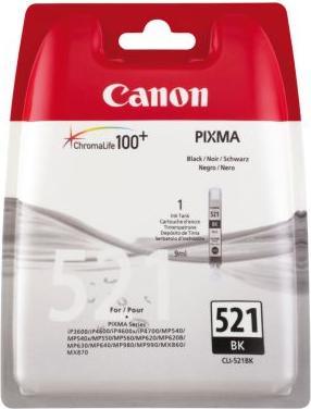 Actual product image Canon CLI-521BK - 9 ml - black - original - blister with anti-theft device (FC)