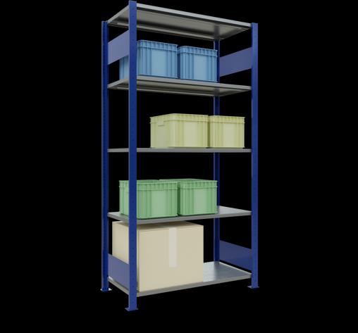 Immagine prodotto Schulte Lagertechnik MULTIplus85 sistema di scaffalature di base senza bulloni con ripiani di lunghezza