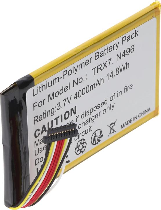 Actual product image XCell BATTERY 3.7V 3.800mAh 14.06Wh Li-Polymer N496 for GPS Magellan TRX7