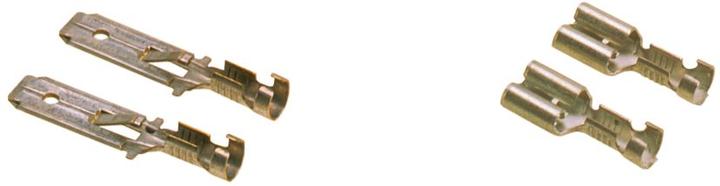 Actual product image Lapp Cable flat plug Plug width: 6.3 mm Plug thickness: 0.8 mm 180 ° Uninsulated metal 63501022 100 pcs.