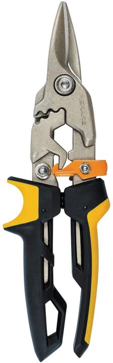 Actual product image Fiskars PowerGear Aviation tin snips, straight cut