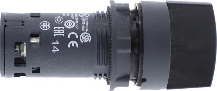 Image du produit Schneider Electric 22mm Commutateur sélecteur noir 2 Pos.1NO