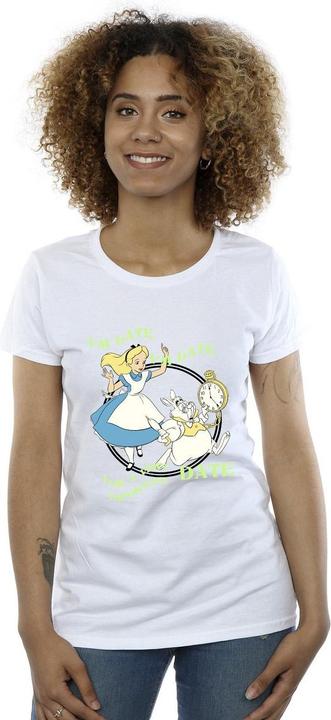 Immagine prodotto Disney Alice In Wonderland I'm Late Maglietta Donna (L)