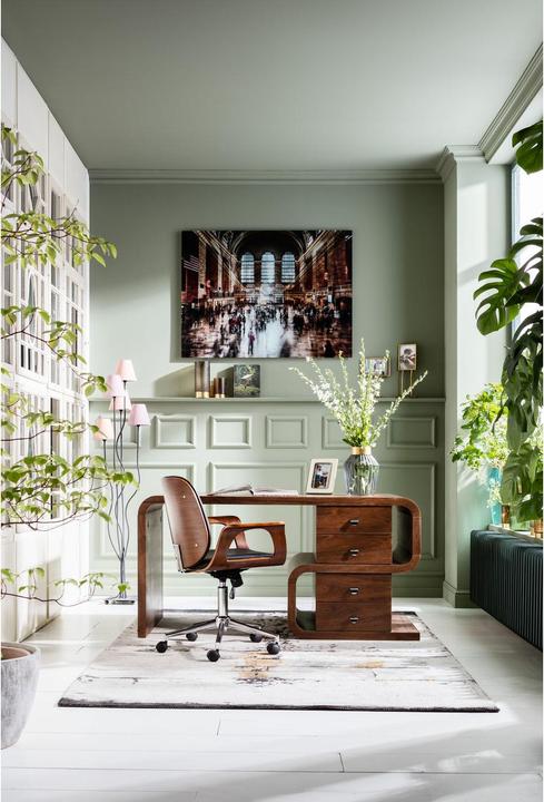 Actual product image Kare Design Desk Soft Snake Walnut 150x70cm (150 x 70 x 76 cm)
