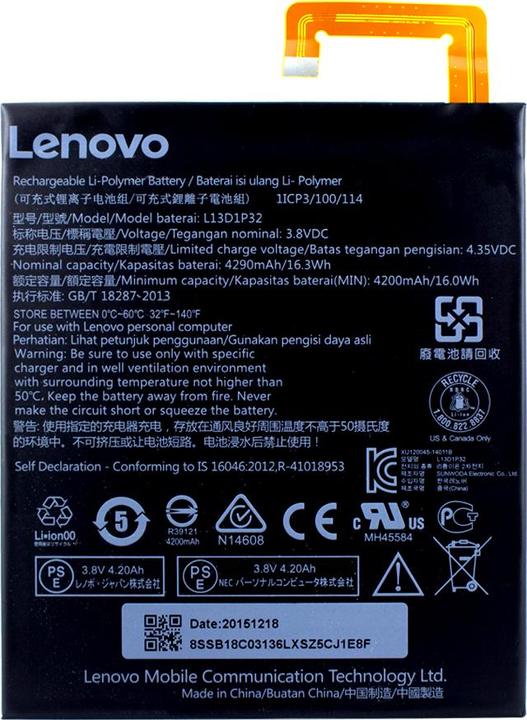 Actual product image Lenovo L13D1P32