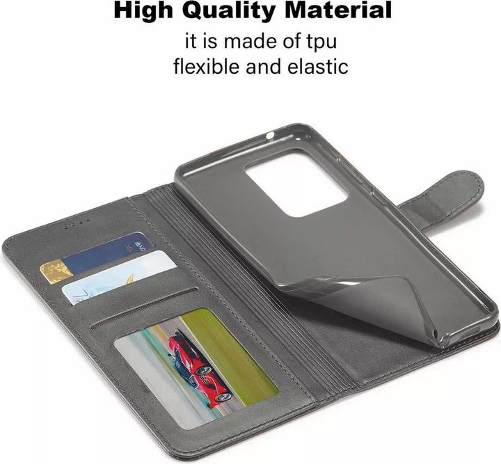 Actual product image LC.Imeeke Huawei P30 Pro - Wallet Etui mit 3 Kartenfächern & Magnetverschluss, Grau (Huawei P30 Pro)