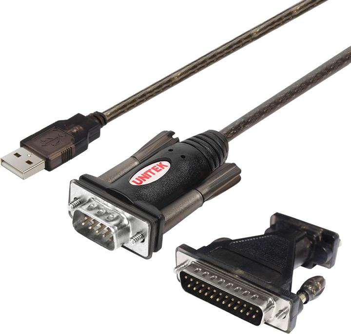 Actual product image Unitek Y-105A USB v. 1.1. DB9F/DB25M Black Cable interface/adapter (1.50 m)