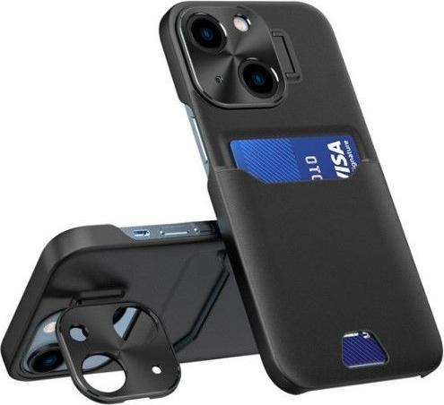 iLike iPhone 14 Leather Stand Case cover card wallet with stand (Apple iPhone 14)