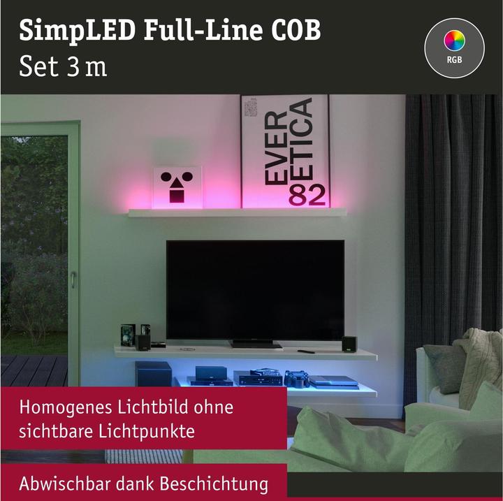 Image du produit Paulmann Luminaires SimpLED COB (RGB, 300 cm, Intérieur)