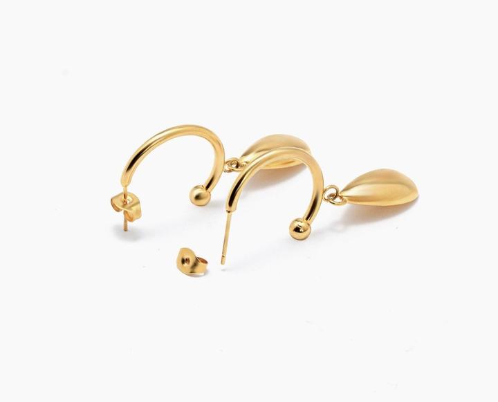 Image du produit Sensora Jewelry Boucles d'oreilles Drop Hoops (Acier inoxydable)